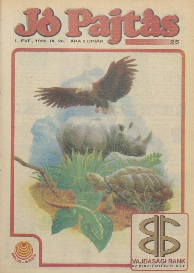 Jó Pajtás, 50. évf. 1996. szeptember 26. 25. sz.