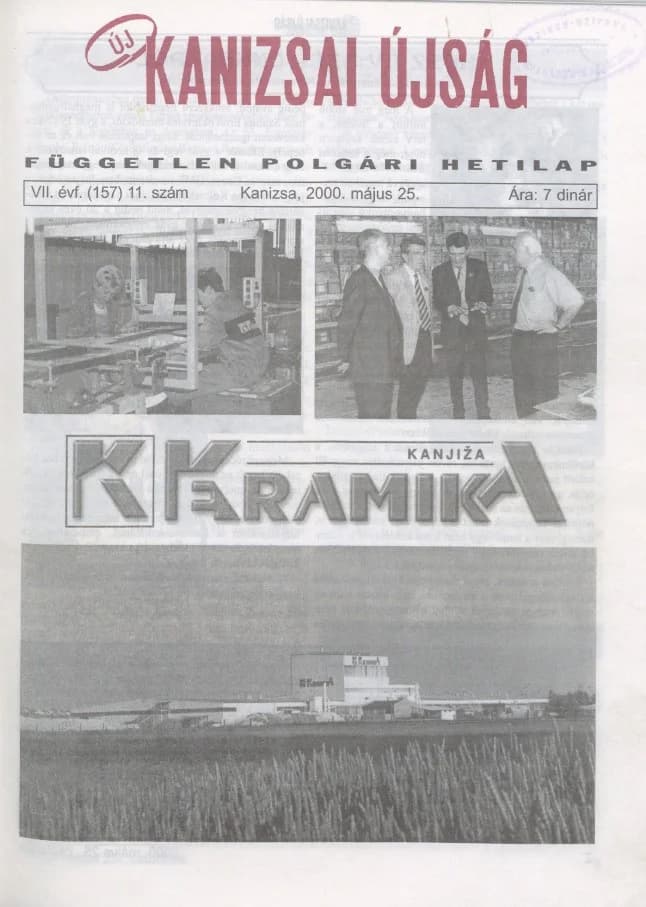 Új Kanizsai Újság, 7. évf. 2000. május 25. 11. sz.