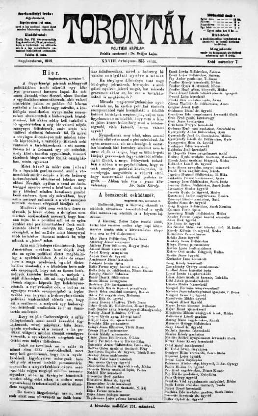 Torontál, 28. évf. 1899. november 7. 255. sz.
