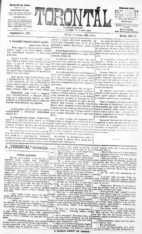 Torontál, 26. évf. 1897. július 21. 164. sz.
