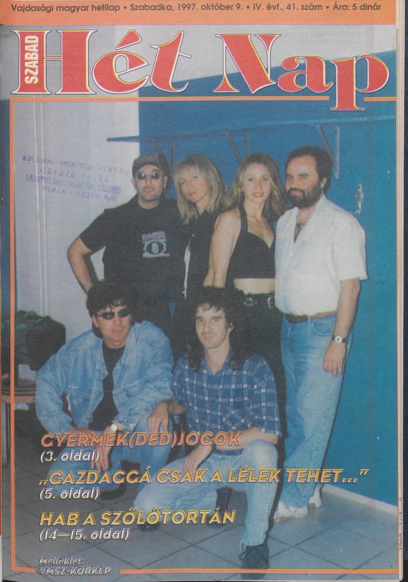 Szabad Hét Nap, 4. évf. 1997. október 9. 41. sz.