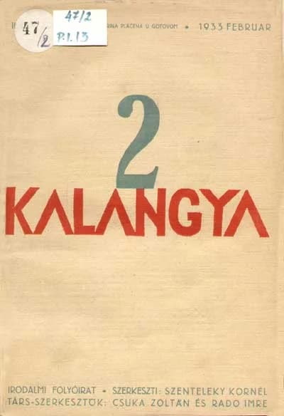 Kalangya, 2. évf. 1933. február. 2. sz. 73–144. oldal
