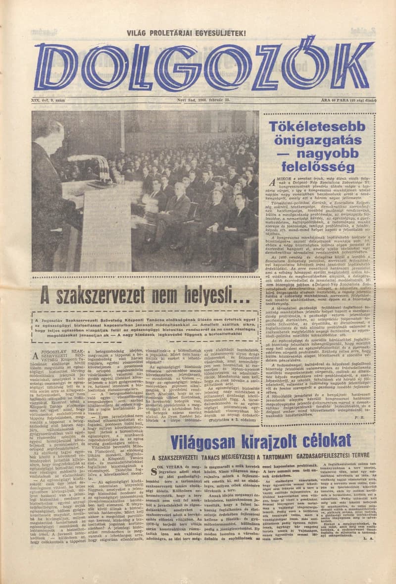 Dolgozók, 20. évf. 1966. február 25. 9. sz.