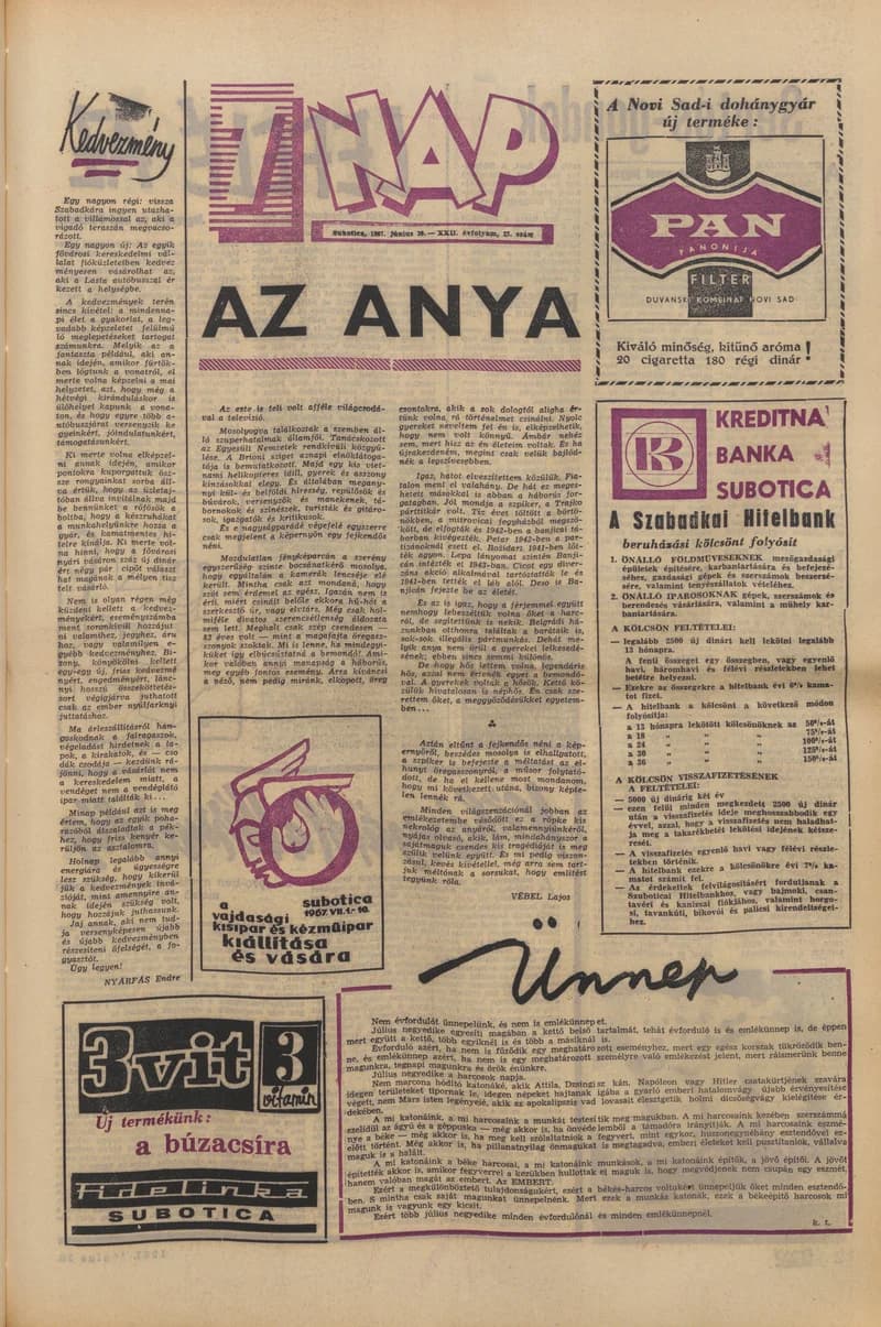 7 Nap, 22. évf. 1967. június 30. 27. sz. 1–20. oldal