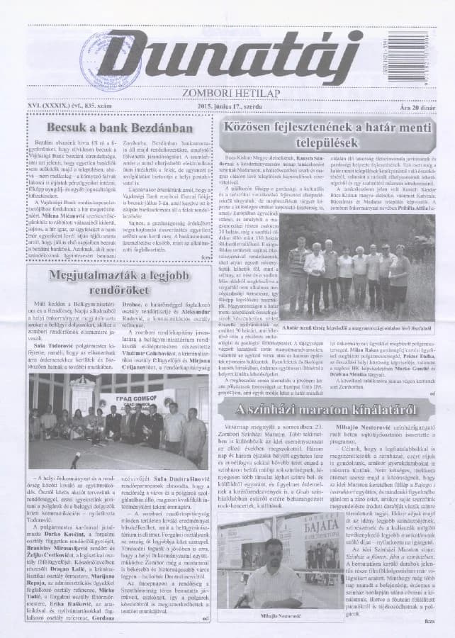 Dunatáj, 17. évf. 2015. június 17. 835. sz.