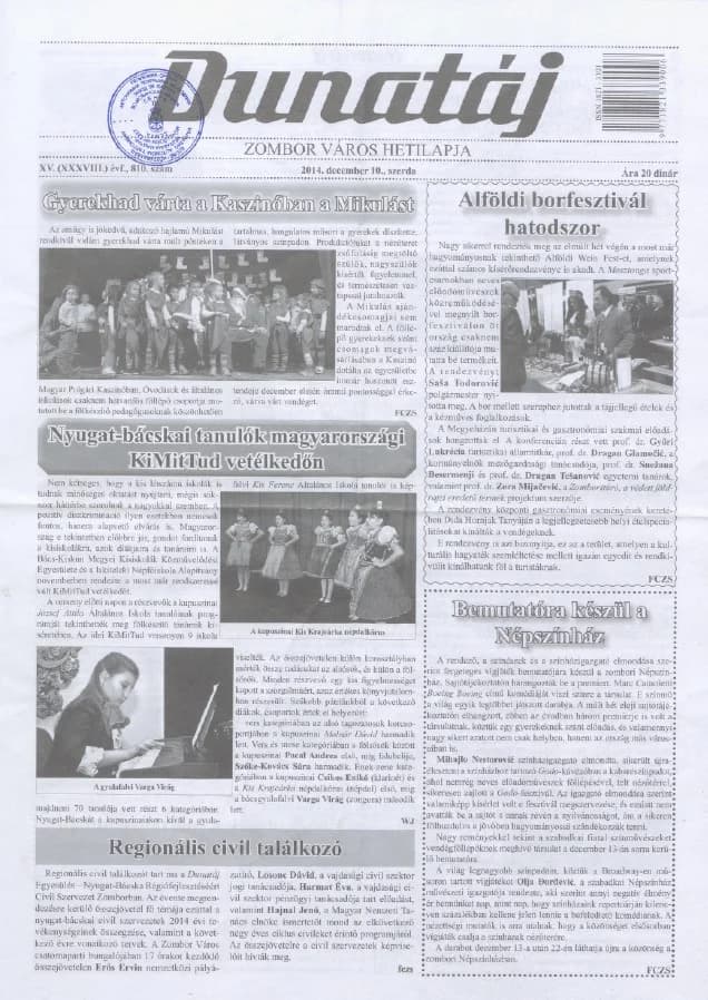 Dunatáj, 16. évf. 2014. december 10. 810. sz.