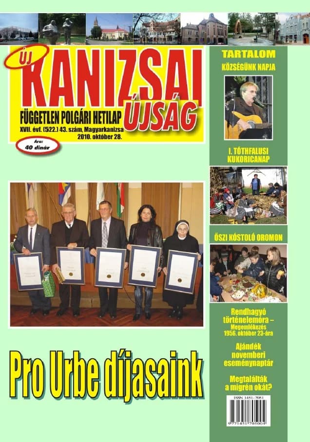 Új Kanizsai Újság, 17. évf. 2010. október 28. 43. sz.