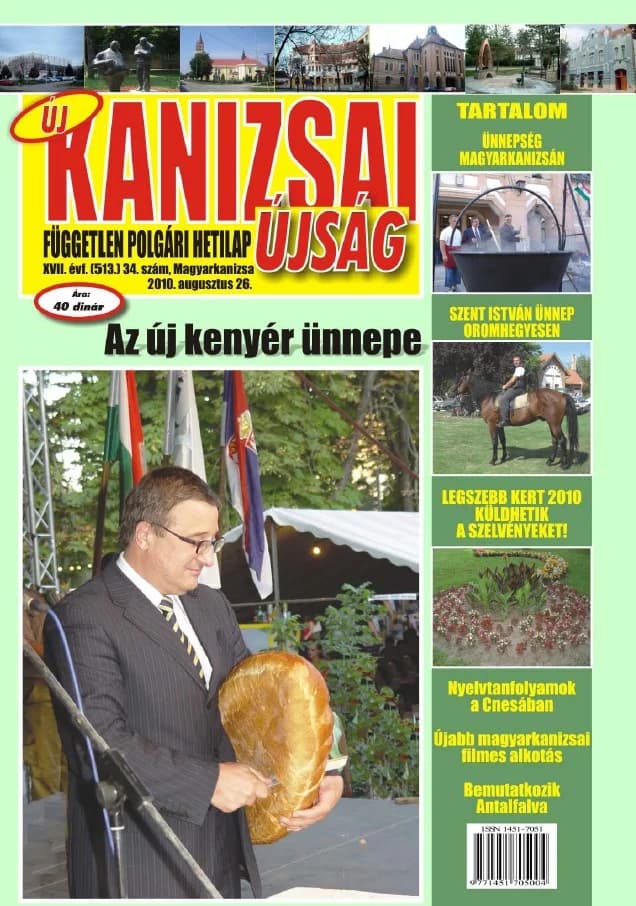 Új Kanizsai Újság, 17. évf. 2010. augusztus 26. 34. sz.