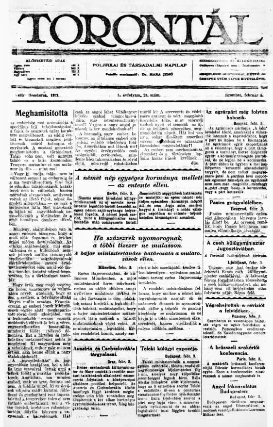 Torontál, 50. évf. 1921. február 5. 24. sz.