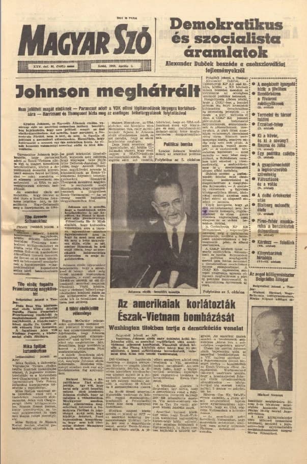 Magyar Szó, 25. évf. 1968. április 2. 91. sz. 1–16. oldal