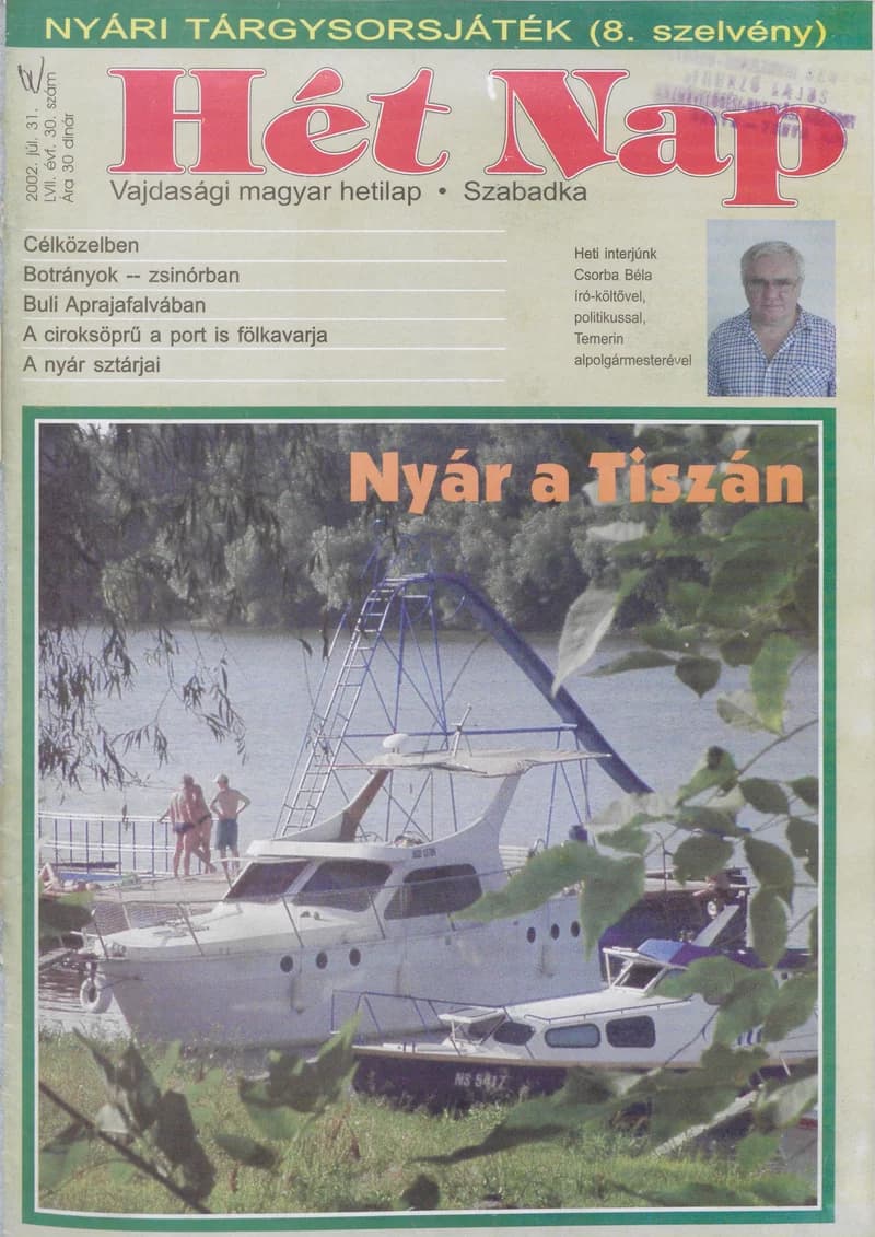 7 Nap, 57. évf. 2002. július 31. 30. sz.