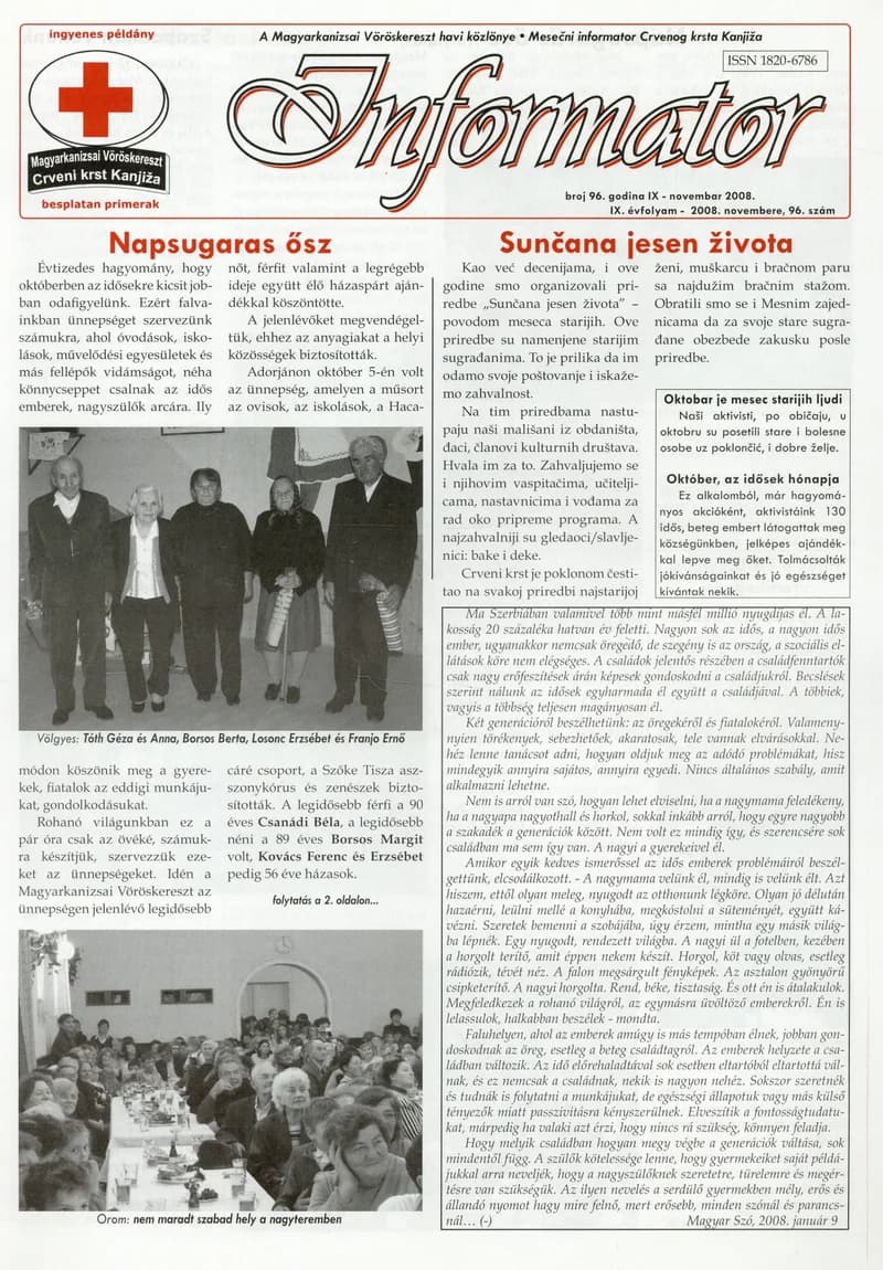 Informator, 9. évf. 2008. november 1. 96. sz.