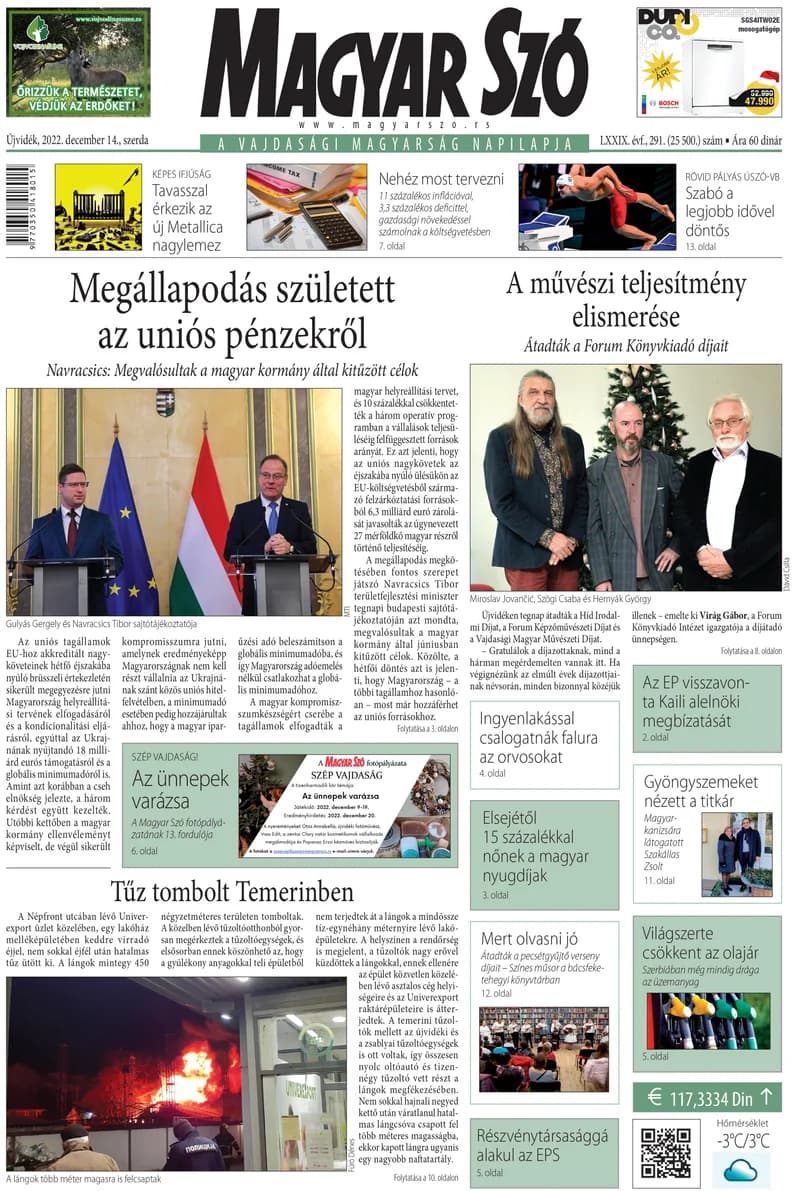 Magyar Szó, 79. évf. 2022. december 14. 291. sz. 1–16. oldal