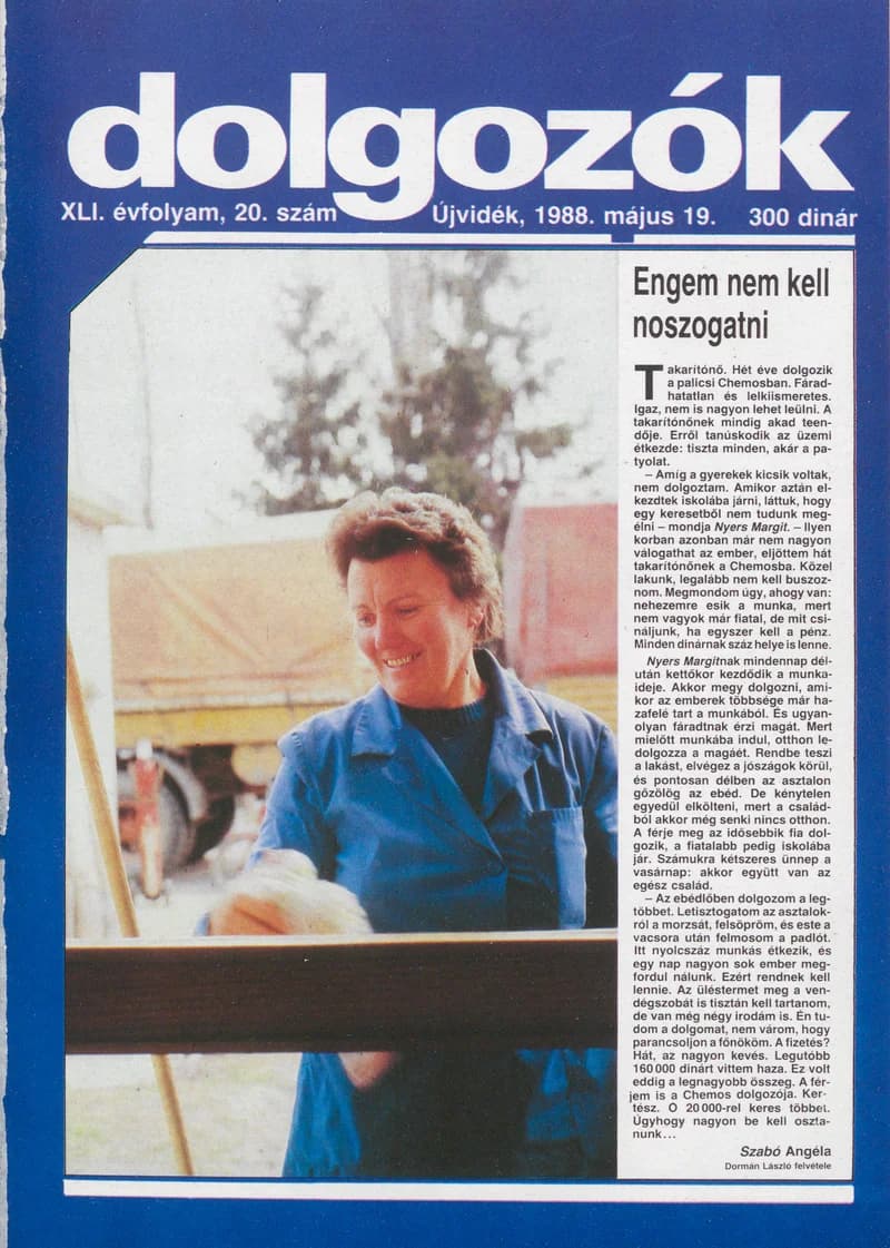 Dolgozók, 42. évf. 1988. május 19. 20. sz.