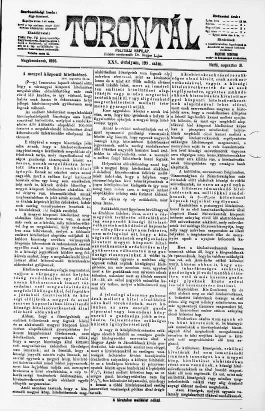 Torontál, 25. évf. 1896. augusztus 31. 199. sz.