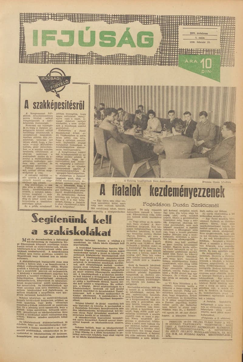 Ifjúság, 14. évf. 1958. február 13. 7. sz.