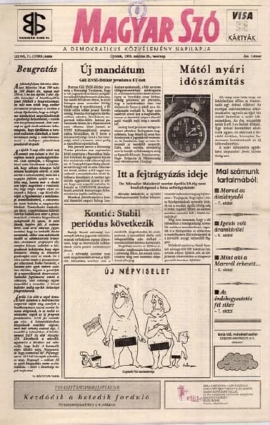 Magyar Szó, 52. évf. 1995. március 26. 71. sz. 1–24. oldal