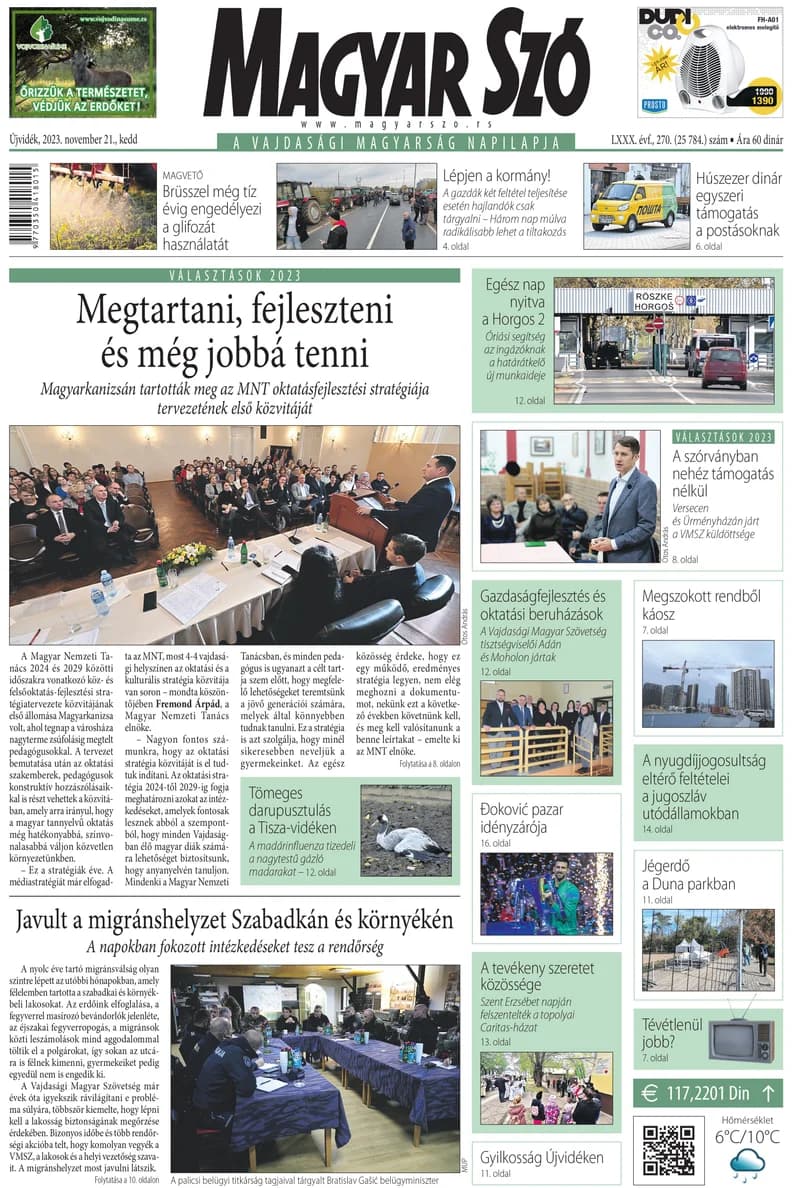 Magyar Szó, 80. évf. 2023. november 21. 270. sz. 1–20. oldal