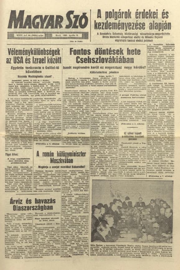 Magyar Szó, 26. évf. 1969. április 8. 96. sz. 1–16. oldal