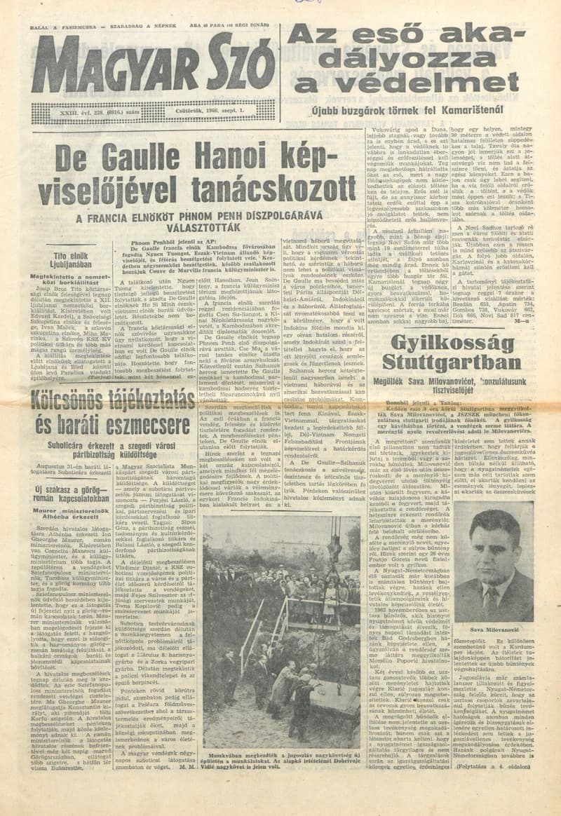 Magyar Szó, 23. évf. 1966. szeptember 1. 239. sz.