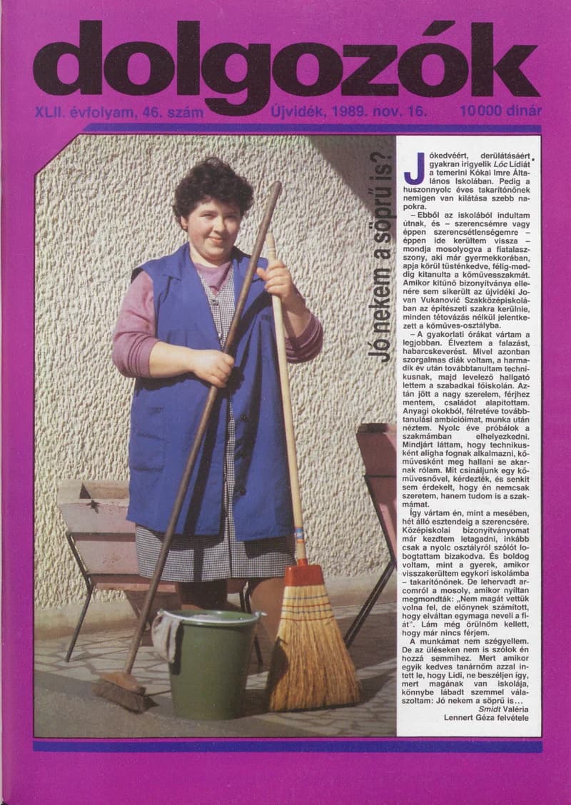 Dolgozók, 43. évf. 1989. november 16. 46. sz.
