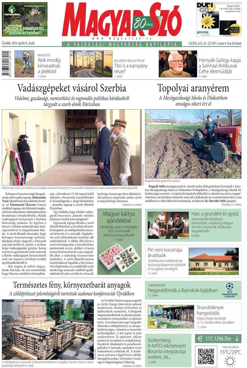 Magyar Szó, 81. évf. 2024. április 9. 81. sz. 1–20. oldal