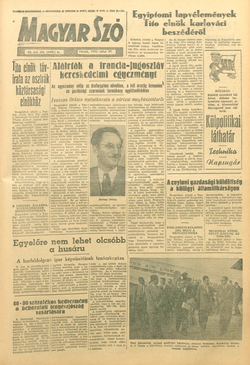 Magyar Szó, 12. évf. 1955. július 29. 204. sz. 1–8. oldal