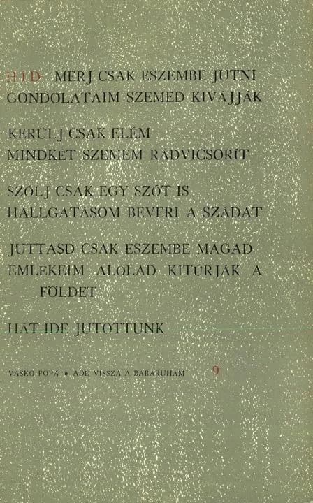 Híd, 27. évf. 1963. szeptember. 9. sz. 849–970. oldal