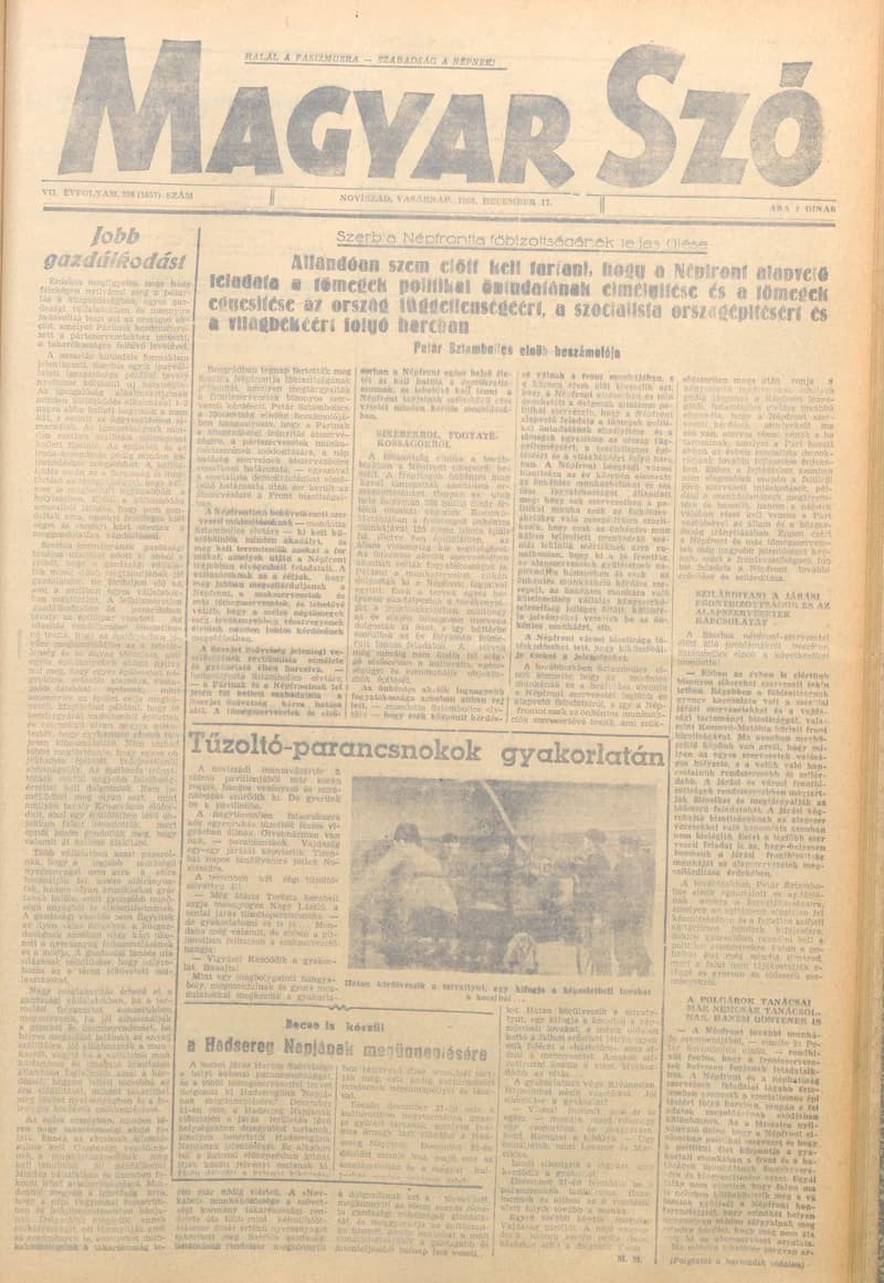 Magyar Szó, 7. évf. 1950. december 17. 54. sz. 1–4. oldal