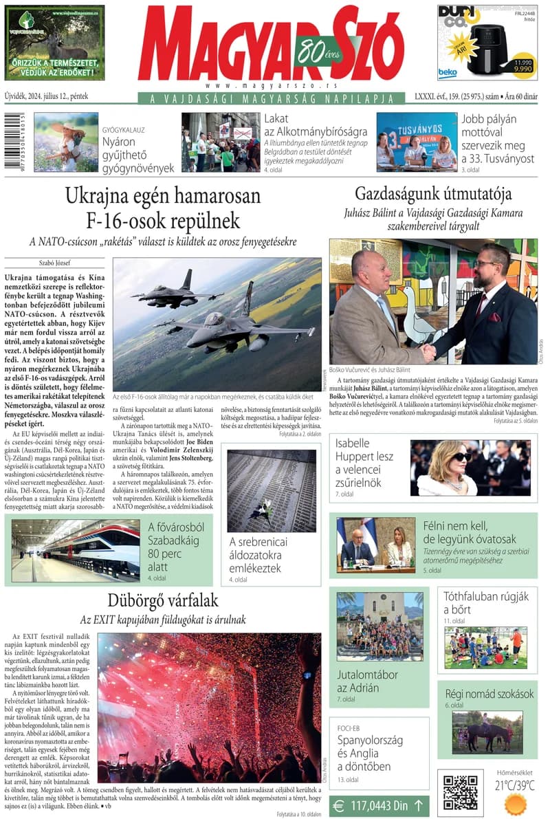 Magyar Szó, 81. évf. 2024. július 12. 159. sz. 1–16. oldal