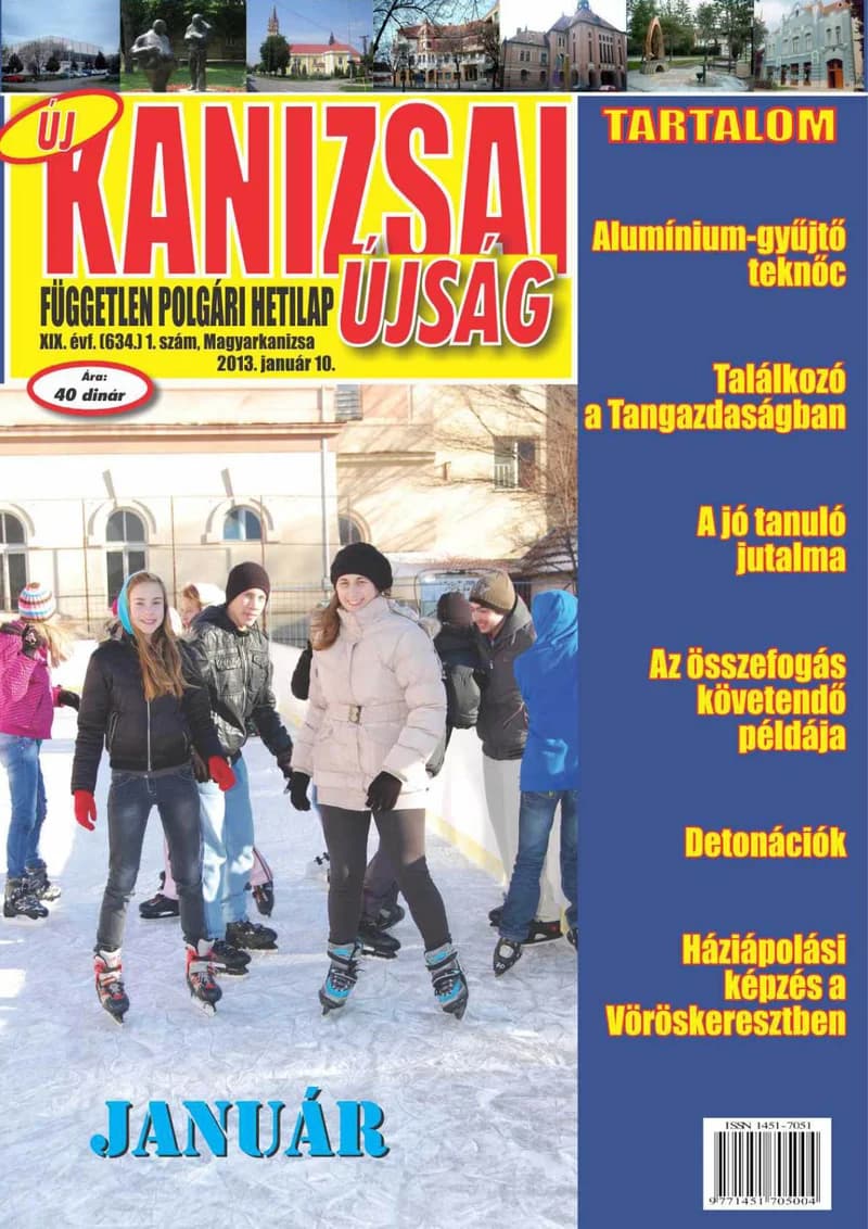 Új Kanizsai Újság, 20. évf. 2013. január 10. 1. sz.