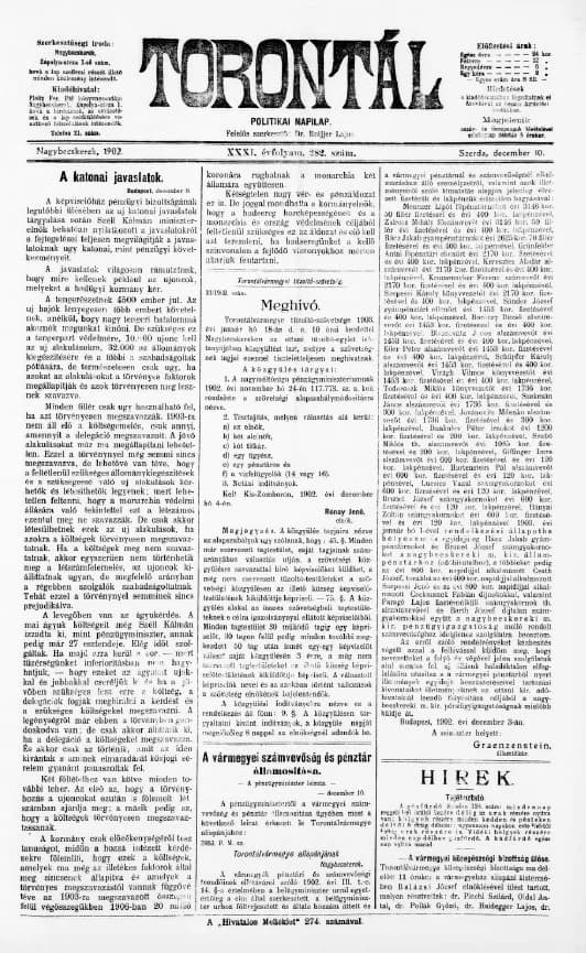Torontál, 31. évf. 1902. december 10. 282. sz.
