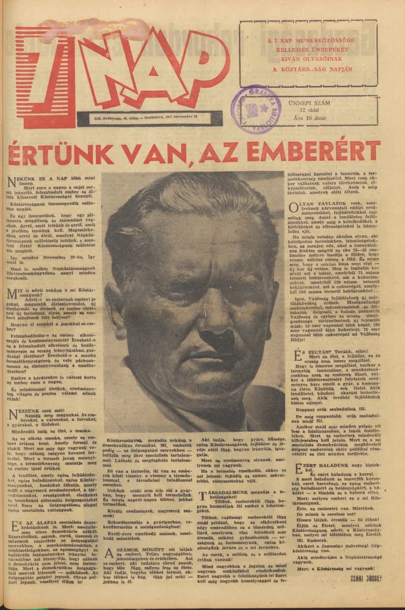 7 Nap, 12. évf. 1957. november 29. 49. sz.