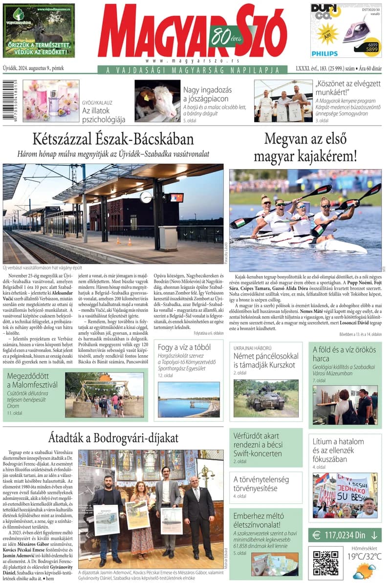 Magyar Szó, 81. évf. 2024. augusztus 9. 183. sz. 1–16. oldal