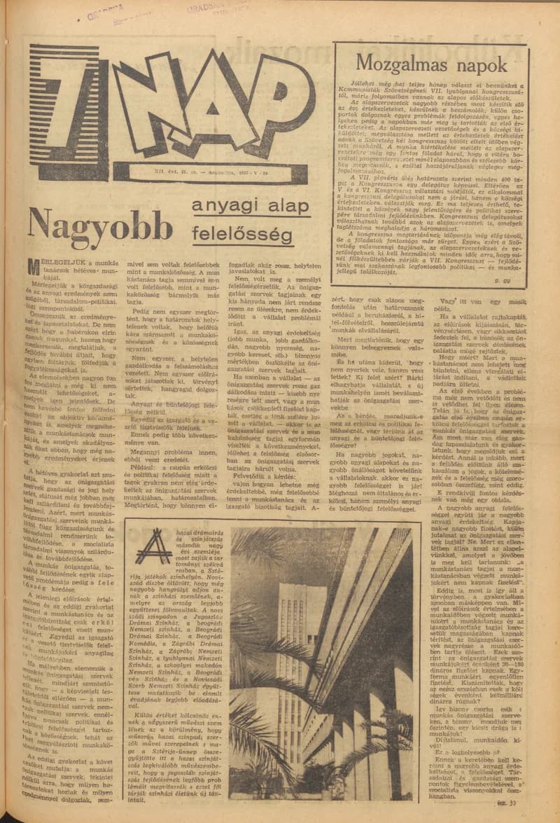 7 Nap, 12. évf. 1957. május 19. 21. sz.
