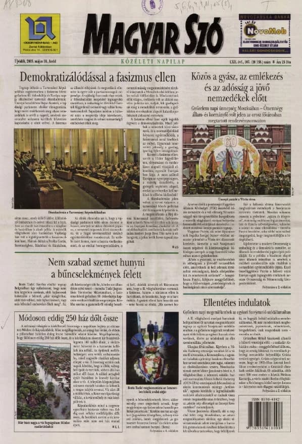 Magyar Szó, 62. évf. 2005. május 10. 107. sz. 1–20. oldal