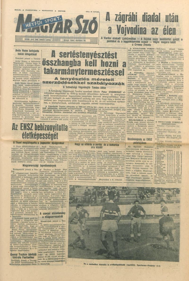 Magyar Szó, 22. évf. 1965. október 25. 294. sz. 1–16. oldal