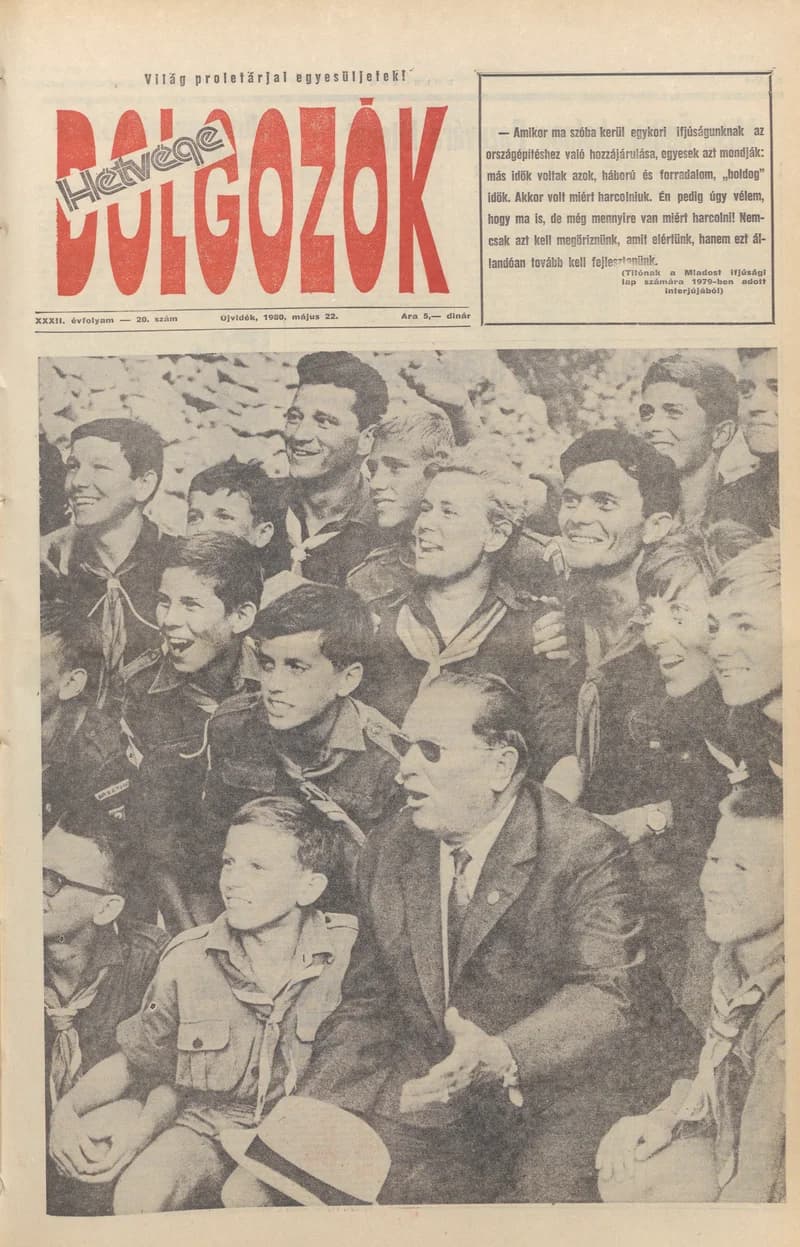 Dolgozók, 34. évf. 1980. május 22. 20. sz.