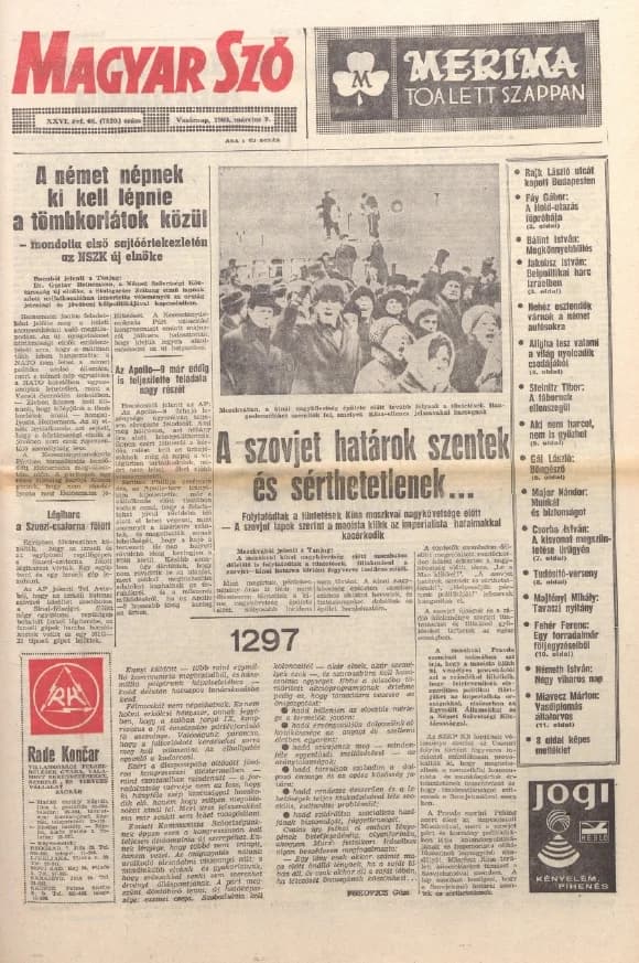 Magyar Szó, 26. évf. 1969. március 9. 66. sz.
