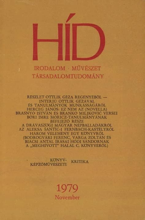 Híd, 43. évf. 1979. november. 11. sz. 1277–1412. oldal