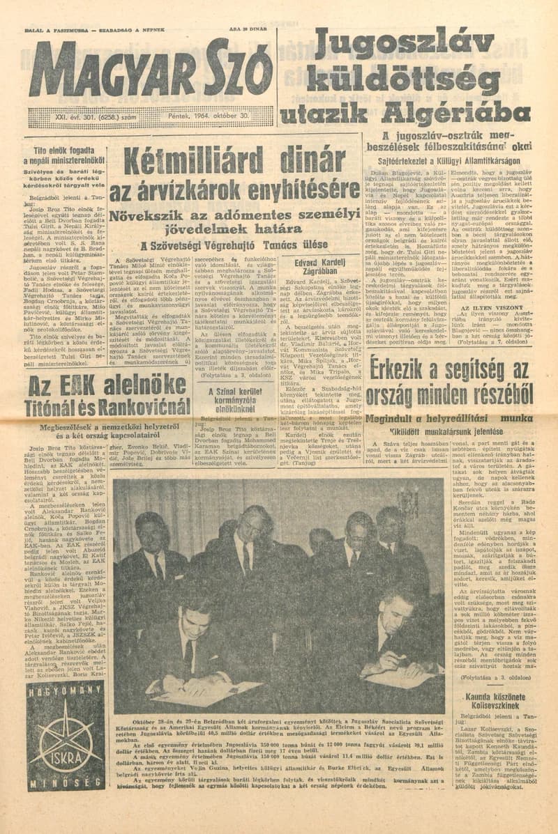 Magyar Szó, 21. évf. 1964. október 30. 301. sz. 1–16. oldal