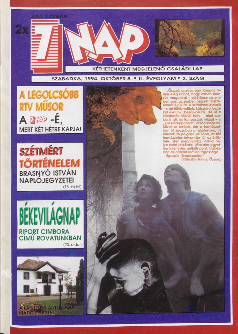 7 Nap, 49. évf. 1994. október 5. 2. sz. 1–44. oldal