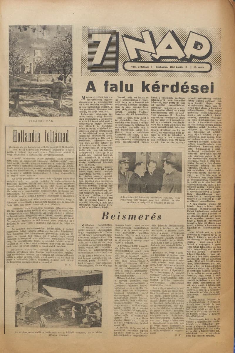 7 Nap, 8. évf. 1953. április 12. 15. sz. 1–12. oldal