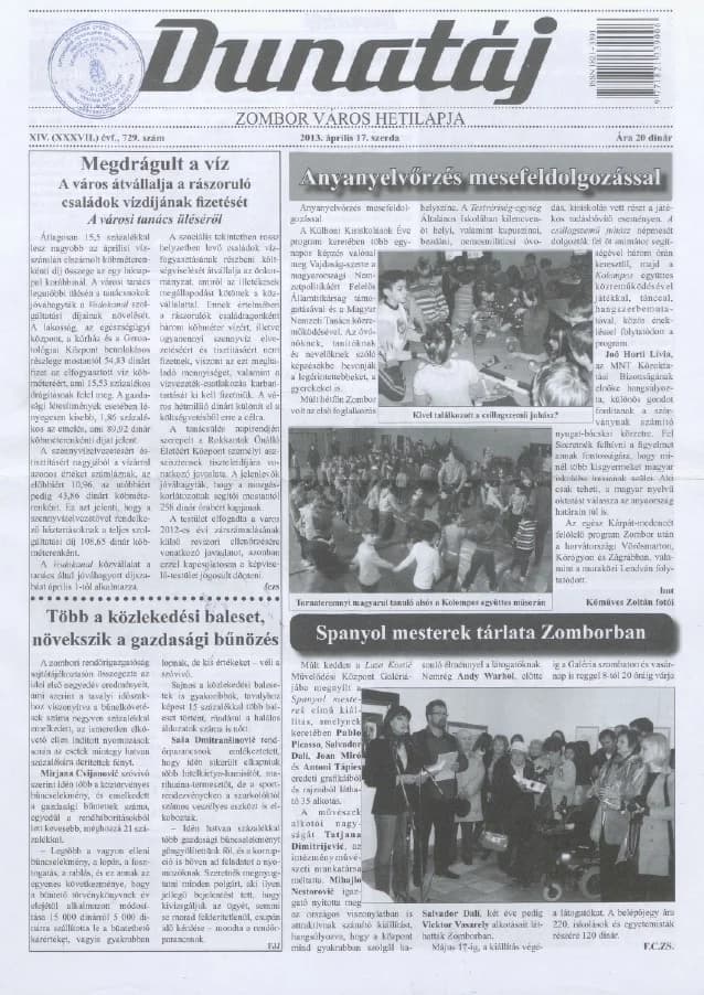 Dunatáj, 15. évf. 2013. április 17. 729. sz.