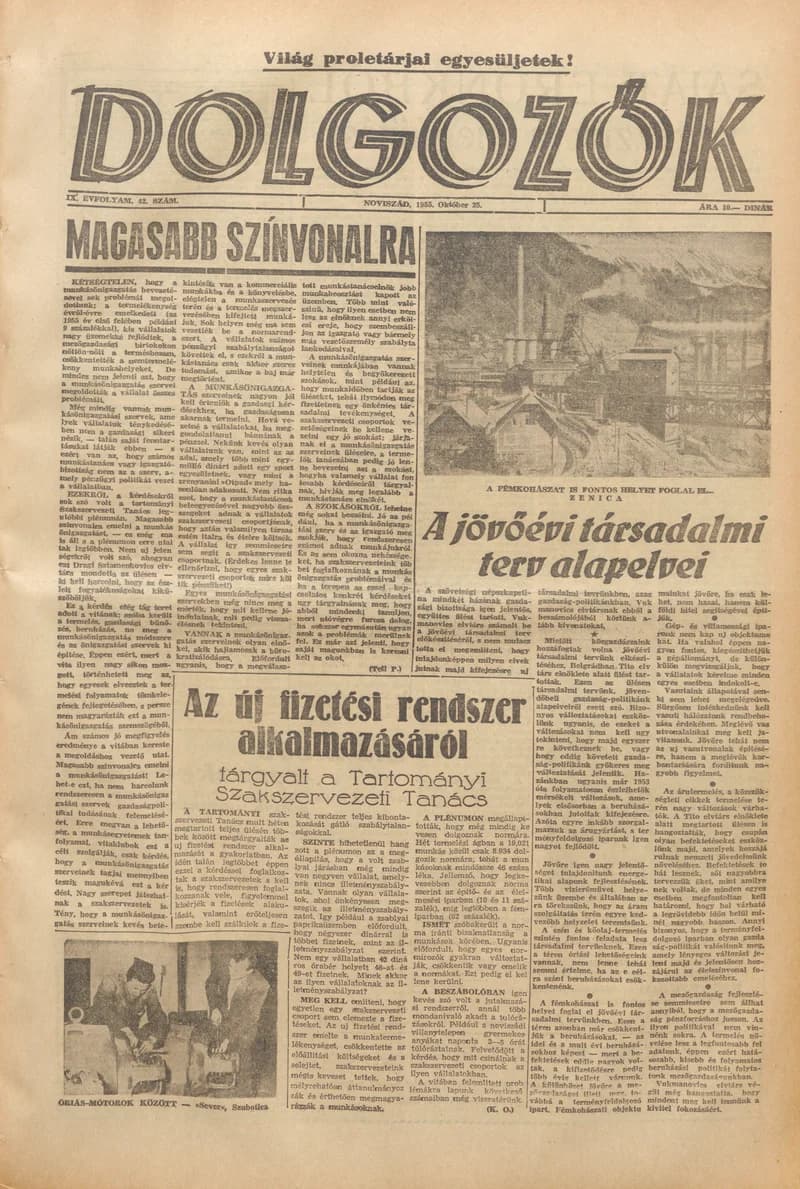 Dolgozók, 9. évf. 1955. október 25. 42. sz.