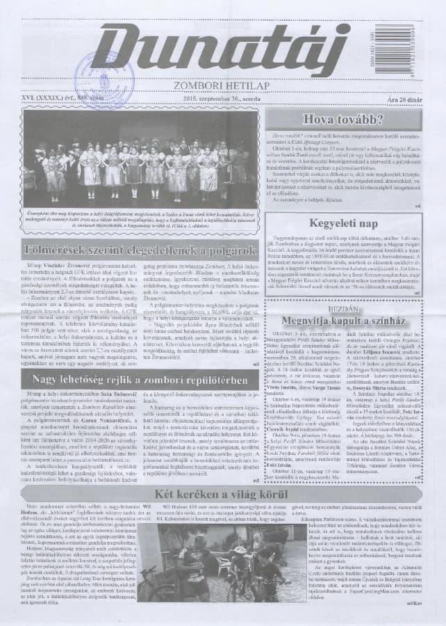 Dunatáj, 17. évf. 2015. szeptember 30. 848. sz.