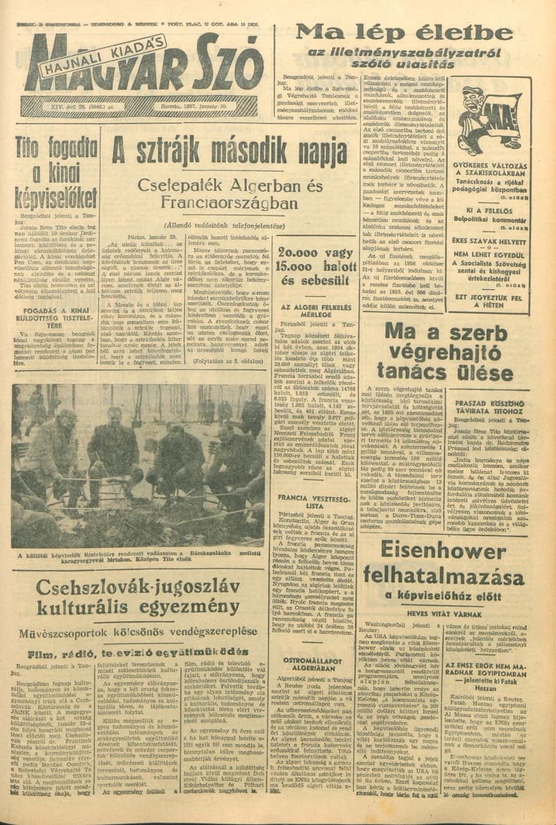 Magyar Szó, 14. évf. 1957. január 30. 28. sz. 1–10. oldal