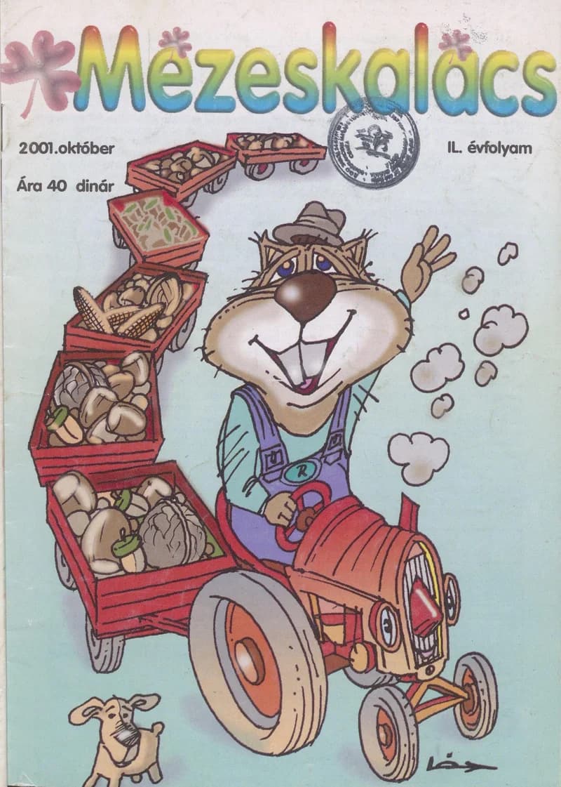 Mézeskalács, 49. évf. 2001. október. 8. sz.