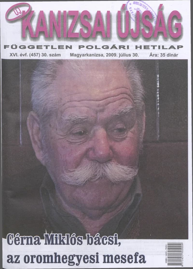 Új Kanizsai Újság, 16. évf. 2009. július 30. 30. sz.