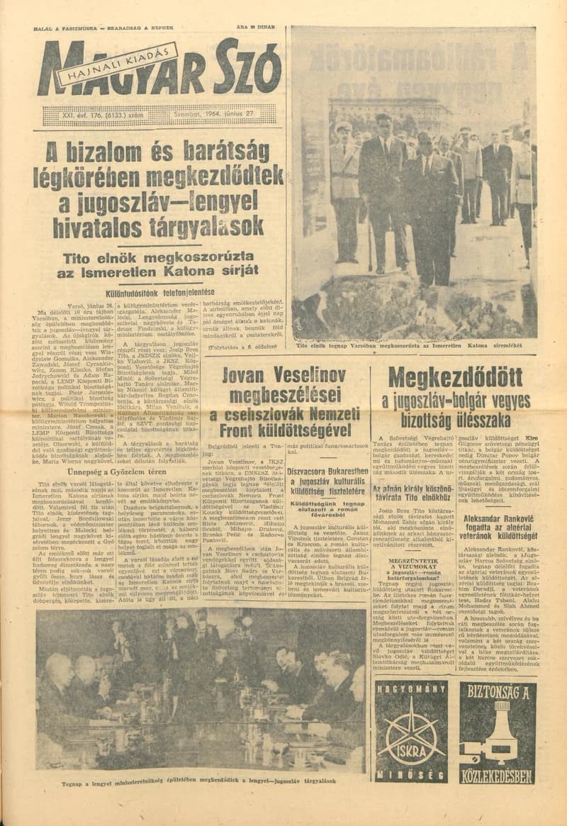 Magyar Szó, 21. évf. 1964. június 27. 176. sz. 1–12. oldal